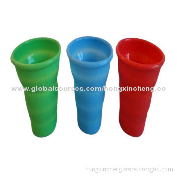 Silicone Mugs with Customized Printing, Ideal for Promotions or Decoration
